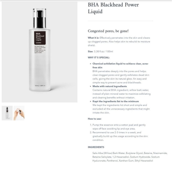 COSRX-BHA Blackhead Power Liquid - Picture 3 of 3